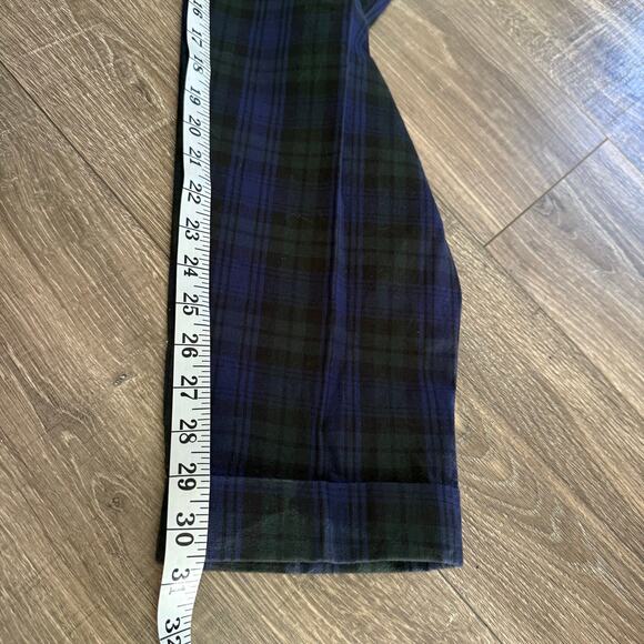 Vintage 90s GAP Womens plaid pleated tapered leg pants size 9/10 purple academia - Picture 4 of 7